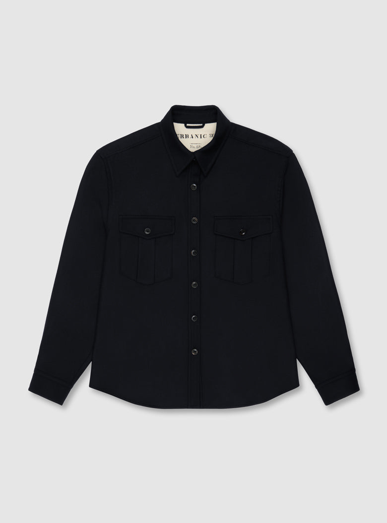Relaxed shirt inspired by 1930s U.S. Navy wool uniforms